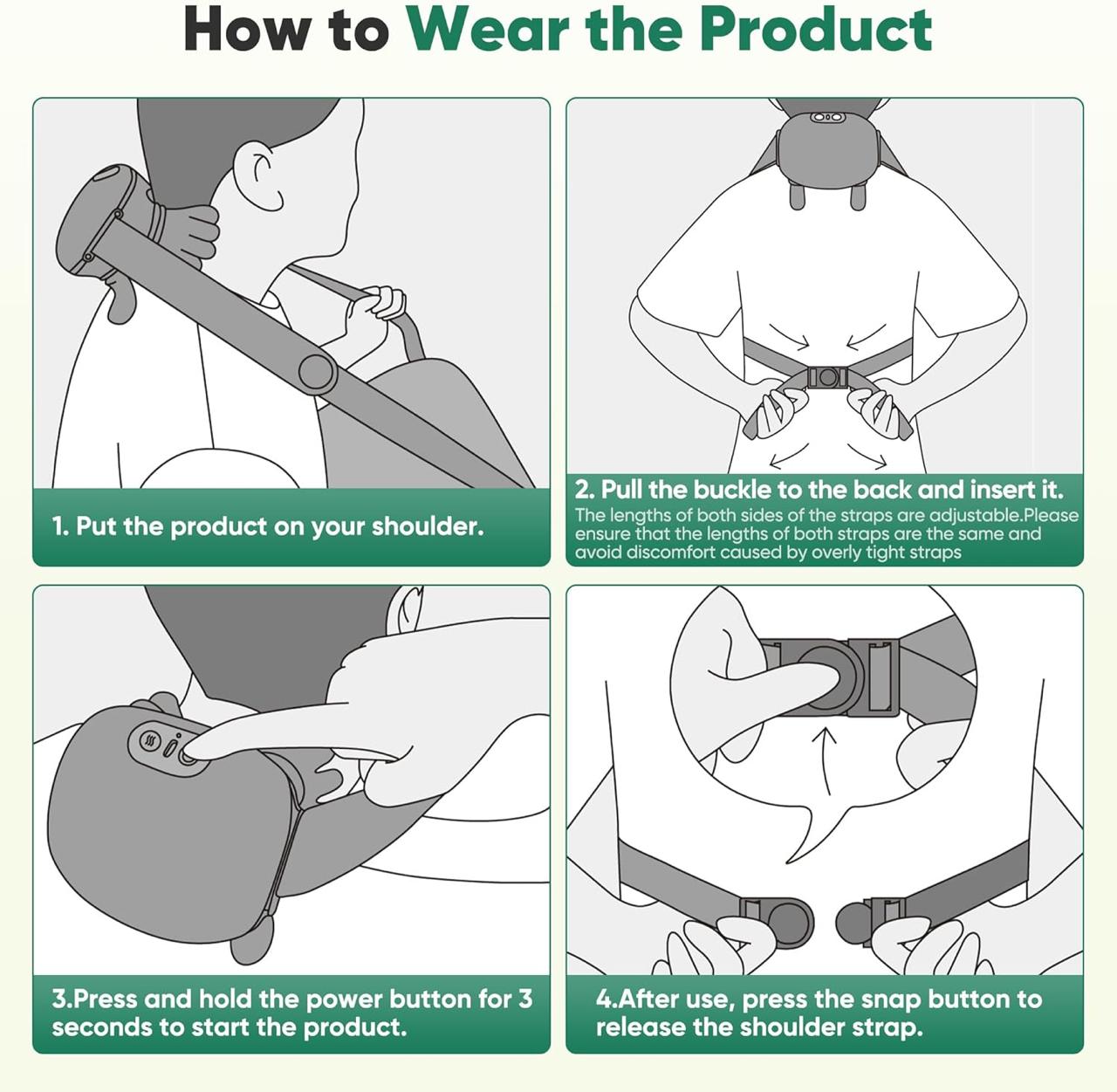 Unisex Neck Massager - Heated Massager, Wireless Portable Neck and Back Massager, Electric Deep Tissue 4D Kneading Massage, Simulated Human Hand Design for Pain Relief and Muscle Relax