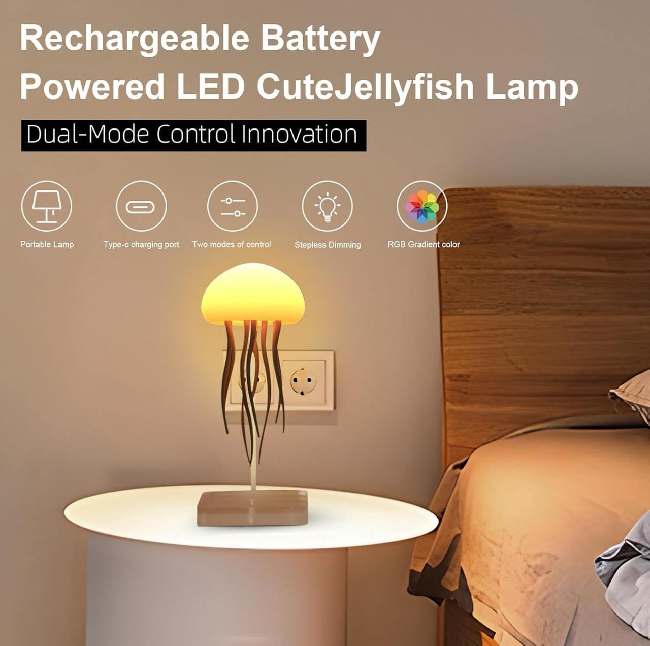 Jellyfish Lamp with Dancing Legs | RGB Gradient